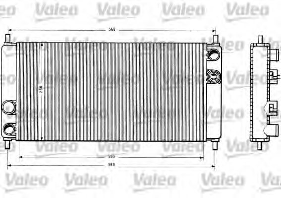 VALEO 883830 Radiator, engine cooling